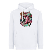 White Let's go Girl's Cowboy boots Heavyweight Hoodie - HowdyJamesFarm