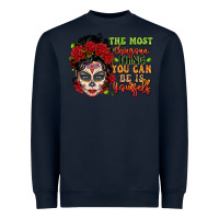 Navy the most chingona thing you can be is yourself sug Heavyweight Sweatshirt - LillyAllenDesigns