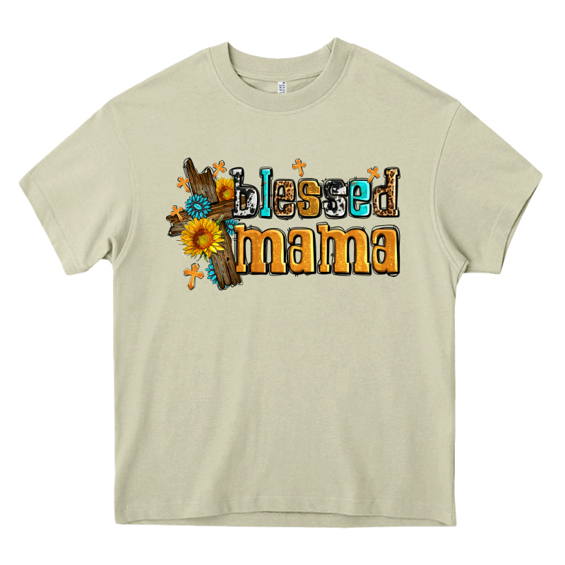 Blessed Mama Heavy Core Tee by AdoDesignShop | Teevron