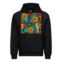 Black western cowboy boot seamless pattern Urban Hoodie - BundleAndBundleShop