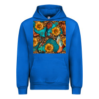 Cobalt western cowboy boot seamless pattern Urban Hoodie - BundleAndBundleShop
