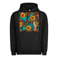 Pigment Black western cowboy boot seamless pattern Urban Hoodie - BundleAndBundleShop