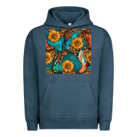 Pigment Midnight Navy western cowboy boot seamless pattern Urban Hoodie - BundleAndBundleShop