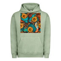 Pigment Oil Green western cowboy boot seamless pattern Urban Hoodie - BundleAndBundleShop