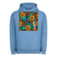 Pigment Pebble Blue western cowboy boot seamless pattern Urban Hoodie - BundleAndBundleShop