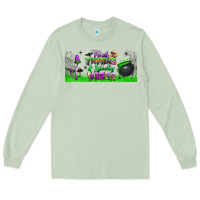 Thick Thighs And Spooky Vibes Libbey Glass Long Sleeve Tee | Teevron