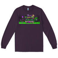 Plum thick thighs and spooky vibes libbey glass Long Sleeve Tee - BundleAndBundleShop