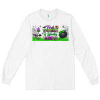 White thick thighs and spooky vibes libbey glass Long Sleeve Tee - BundleAndBundleShop