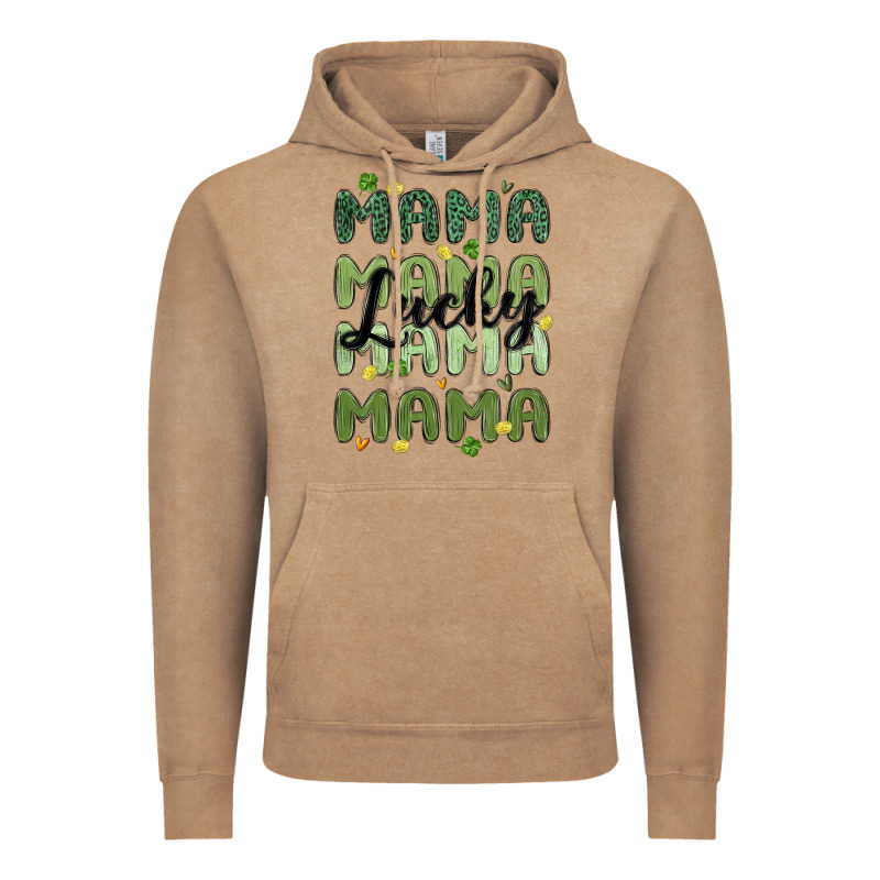 Lucky Mama Vintage Hoodie by MaliasSmallBusiness | Teevron