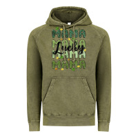 Vintage Olive lucky mama Vintage Hoodie - MaliasSmallBusiness