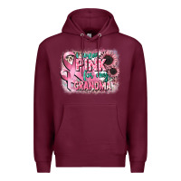 Burgundy i wear pink for my grandma Premium Hoodie - CowGirlArtShop