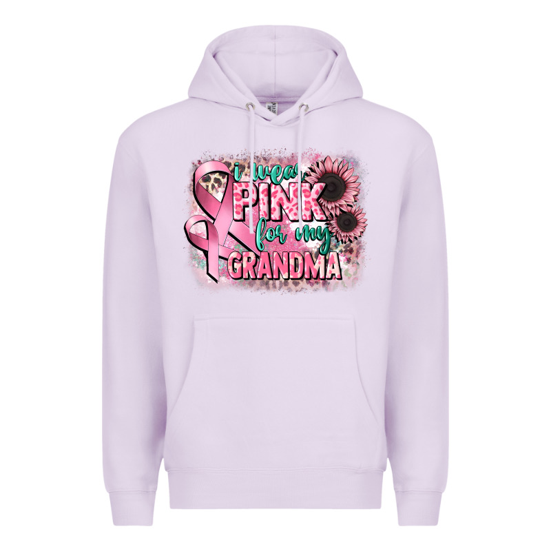 I Wear Pink For My Grandma Premium Hoodie by CowGirlArtShop | Teevron