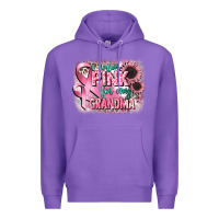 Purple i wear pink for my grandma Premium Hoodie - CowGirlArtShop