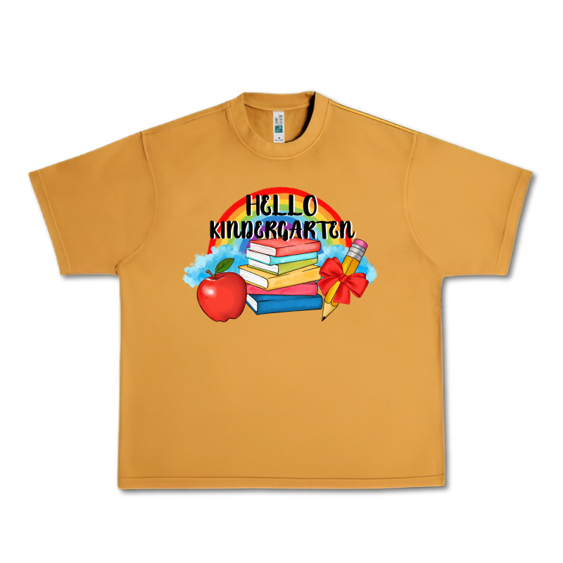 Back To School Hello Kindergarten 3200x2400 Urban Heavy Tee by AdoDesignShop | Teevron