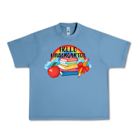 Pebble Blue back to school hello kindergarten 3200x2400 Urban Heavy Tee - AdoDesignShop