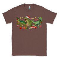 Chestnut christmas dinosaurs Classic Tee - MaliasSmallBusiness