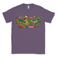 Lavender christmas dinosaurs Classic Tee - MaliasSmallBusiness