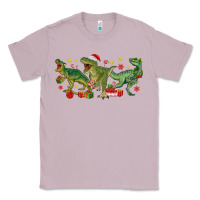 Lilac christmas dinosaurs Classic Tee - MaliasSmallBusiness
