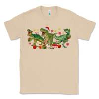 Mushroom christmas dinosaurs Classic Tee - MaliasSmallBusiness