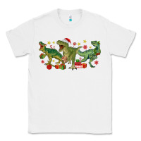 White christmas dinosaurs Classic Tee - MaliasSmallBusiness