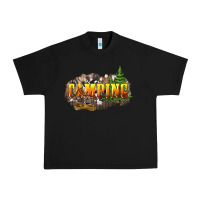 Black camping Urban Heavy Tee - NancyCooperArtShop