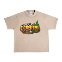 French Oak camping Urban Heavy Tee - NancyCooperArtShop