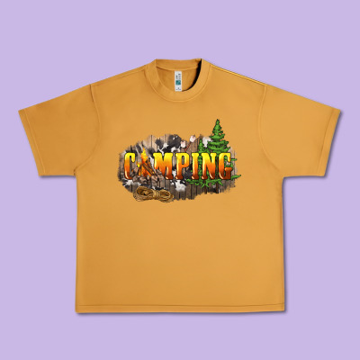 Camping Urban Heavy Tee Designed By Nancycooperartshop
