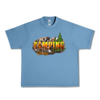 Pebble Blue camping Urban Heavy Tee - NancyCooperArtShop