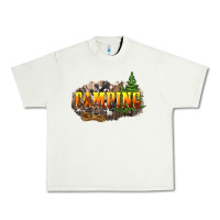 Pistachio camping Urban Heavy Tee - NancyCooperArtShop