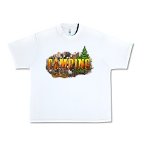 White camping Urban Heavy Tee - NancyCooperArtShop