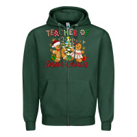 Sports Green Teacher of smart cookies Zipper Hoodie - texasbilliewilder
