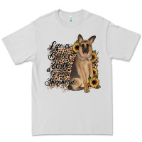 Dove Grey Life is better with a German Shepherd Premium Tee - JahusDesignShop