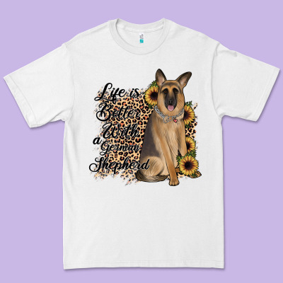 Life Is Better With A German Shepherd Premium Tee Designed By Jahusdesignshop
