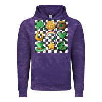 Cloud Purple checker board lucky charms Vintage Hoodie - MaliasSmallBusiness