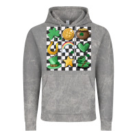 Cloud Rock checker board lucky charms Vintage Hoodie - MaliasSmallBusiness