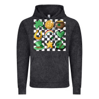 Vintage Black checker board lucky charms Vintage Hoodie - MaliasSmallBusiness