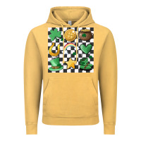 Vintage Mustard checker board lucky charms Vintage Hoodie - MaliasSmallBusiness