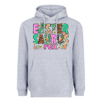 Heather Grey Easter Saurus Nurse Easter Day Heavyweight Hoodie - HowdyJamesFarm