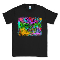 Black colorful leopard background Classic Tee - RanaPortraitStore