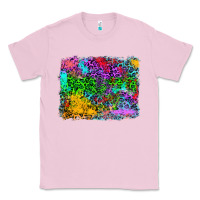 Bubblegum Pink colorful leopard background Classic Tee - RanaPortraitStore
