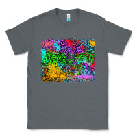 Charcoal Heather colorful leopard background Classic Tee - RanaPortraitStore