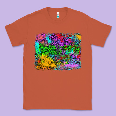 Colorful Leopard Background Classic Tee Designed By Ranaportraitstore