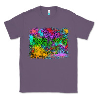 Lavender colorful leopard background Classic Tee - RanaPortraitStore
