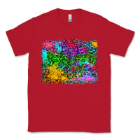 Red colorful leopard background Classic Tee - RanaPortraitStore