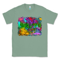 Sage colorful leopard background Classic Tee - RanaPortraitStore