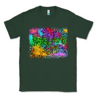 Sports Green colorful leopard background Classic Tee - RanaPortraitStore
