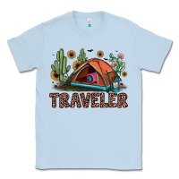 Dusty Blue traveler Classic Tee - JahusDesignShop