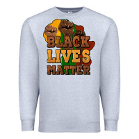 Heather Grey black lives matter Premium Sweatshirt - HowdyJamesFarm