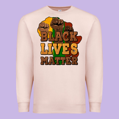 Black Lives Matter Premium Sweatshirt Designed By Howdyjamesfarm
