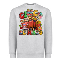 Heather Grey cinco de mayo truck Heavyweight Sweatshirt - LillyAllenDesigns